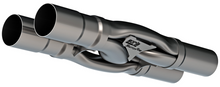 Load image into Gallery viewer, Borla SwitchFire X-pipe 2.5I.D.  INLETS 2.5in. O.D. OUTLETS Un-Notched 60744