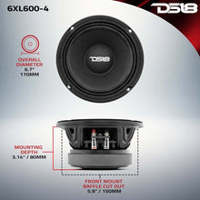 Load image into Gallery viewer, DS18 6.5in 300 Watts RMS 4 ohm Mid-Range Loudspeakers
