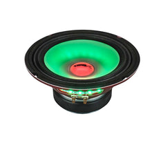 Load image into Gallery viewer, DS18 8in 275 Watts RMS 4 ohm Mid Range Loudspeaker w/ Translucent Dust Cap and Cone w/RGB LED Lights