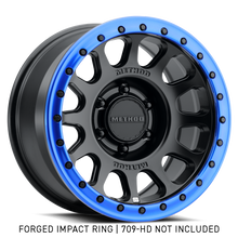 Load image into Gallery viewer, Method Beadlock Ring - 17in Forged - Style 1 - Blue GR-10017-BL