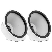 Load image into Gallery viewer, DS18 8in Marine And Powersports Universal Flat Mount Speaker Pod RGB LED Lights- Carbon Fiber