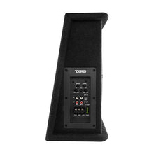 Load image into Gallery viewer, DS18 Single 10in Shallow Subwoofer and Enclosure 350 Watts RMS Amplified Sealed Black Carpet
