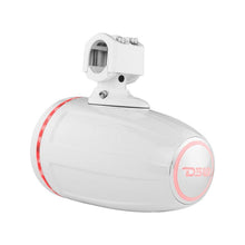 Load image into Gallery viewer, DS18 Tower Speakers 6.5in 100 Watts RMS w/ RGB LED Lights White