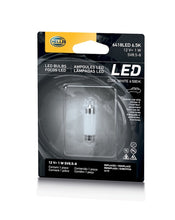 Load image into Gallery viewer, Hella LED 6418 12V 1W SV8.5-8 6.5K 36 SING Bulb