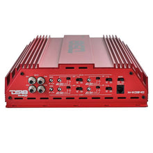 Load image into Gallery viewer, DS18 4-Channel Amp 2x 1000/4ohm Bridge 4 x 550/2ohm 4 x 300/4ohm Watts RMS Red