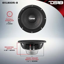 Load image into Gallery viewer, DS18 8in 400 Watts RMS Neodymium 8 ohm Mid-Range Loudspeaker