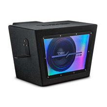 Load image into Gallery viewer, DS18 Polaris RZR 10in Subwoofer Enclosure w/EXL-X10.2D Subwoofer- Black Finish- Acrylic Window- LED