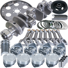 Load image into Gallery viewer, Eagle Chevy 350 1Pc 3.750in Crank 5.700in I-Beam Rod 4.060in Pistons 153 Tooth FP Balanced Assembly