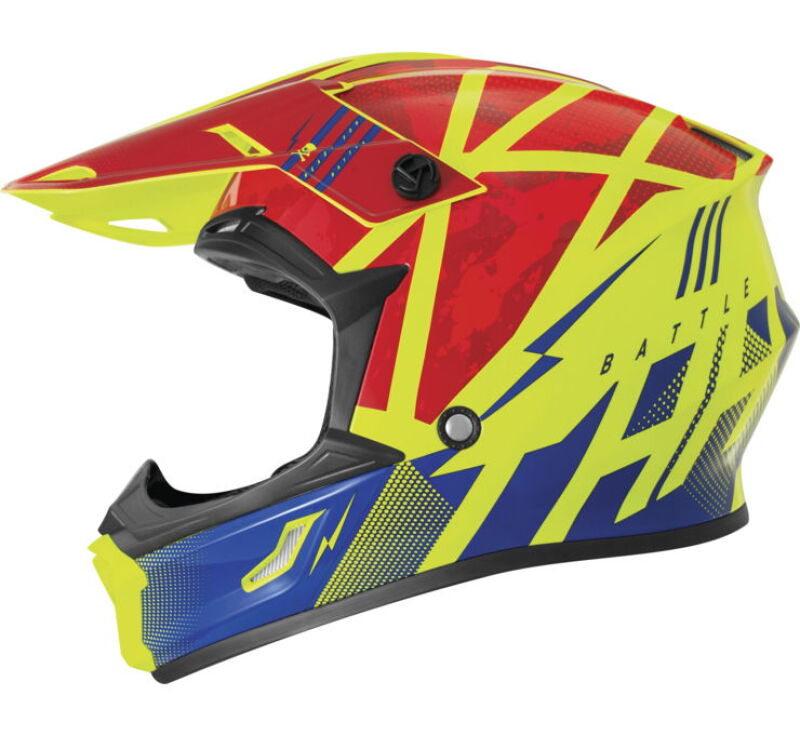 THH Helmets T710XR Battle Red/Blue Youth - Medium