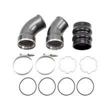 Load image into Gallery viewer, Wehrli 06-10 Chevrolet 6.6L LBZ/LMM Duramax Passenger Side 3.5in Intercooler Pipe - Gloss Black WCF100367-GB