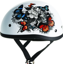 Load image into Gallery viewer, Skid Lids White Rose Original Helmet- Medium