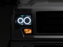 Load image into Gallery viewer, Raxiom 09-14 Ford F-150 Super White LED Halo Projector Headlights- Black Housing (Clear Lens)