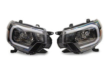 Load image into Gallery viewer, Raxiom 12-15 Toyota Tacoma Axial Series Headlights w/ LED Bar- Black Housing (Clear Lens)
