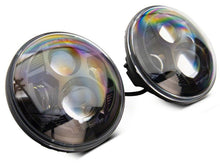 Load image into Gallery viewer, Raxiom 07-18 Jeep Wrangler JK 7-In LED Headlights- Black Housing (Clear Lens)