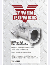 Load image into Gallery viewer, Twin Power 55mm Aluminum High Flow Intake Manifold for 2017+ M8