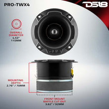 Load image into Gallery viewer, DS18 4.5in Super Bullet Tweeter 280 Watts RMS 1.75in Titanium Vc 4 ohm
