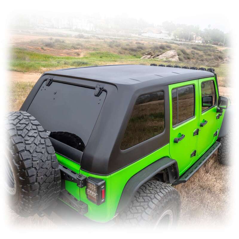 Turn Offroad 07-18 Jeep JK 4 Door Fastback Hardtop 1 Piece Primer White HTJKFB-M4W
