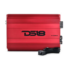 Load image into Gallery viewer, DS18 4-Channel Amp 2x 1000/4ohm Bridge 4 x 550/2ohm 4 x 300/4ohm Watts RMS Red
