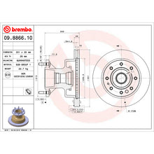 Load image into Gallery viewer, Brembo 03-05 Ford E-350 Club Wagon/95-98 E-350 Econoline Front Premium OE Equivalent Rotor