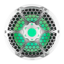 Load image into Gallery viewer, DS18 Marine Subwoofer w/ RGB Lights 12in 350 Watts RMS 4 ohm SVC White