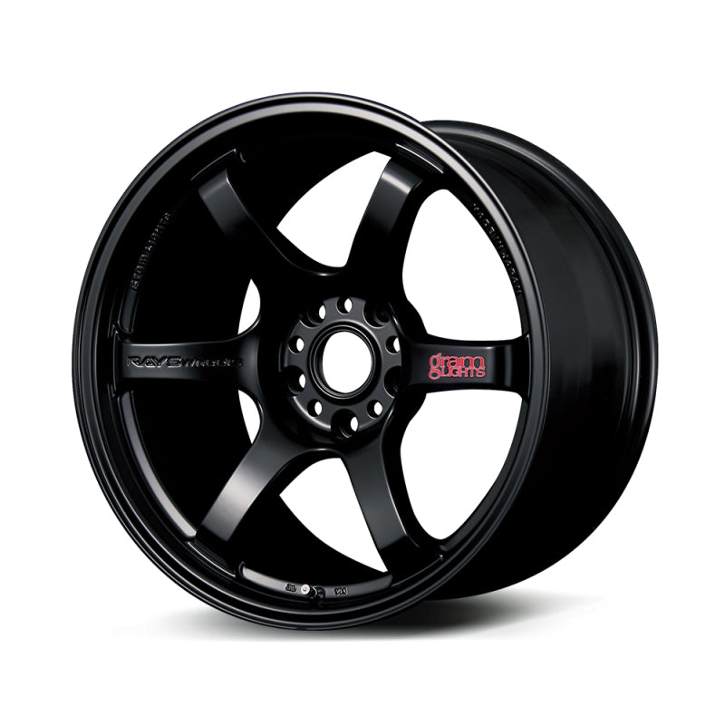 Gram Lights 57DR 18x9.5 +22 5x114.3 Semi Gloss Black Wheel - GTR Auto