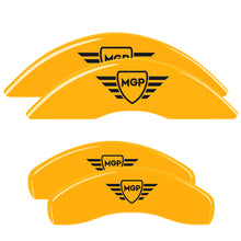 Load image into Gallery viewer, MGP 21-23 Kia K5 Engraved Front &amp; Rear Brake Caliper Cover Set - Yellow