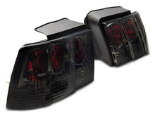 Load image into Gallery viewer, Raxiom 99-04 Ford Mustang Axial Series Altezza Style Tail Lights- Black Housing (Smoked Lens)
