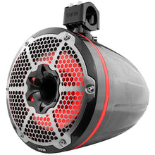 Load image into Gallery viewer, DS18 Marine And Psports Towers With 10in 1in Driver 300 Watts RMS RGB LED Lights Black Carbon Fiber