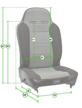 Load image into Gallery viewer, PRP 03-06 Jeep Wrangler TJ Enduro High Back Reclining Suspension Seats Kit - Black (Pair)