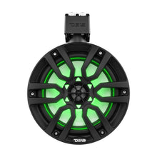 Load image into Gallery viewer, DS18 Marine And Powersports Towers 8in 125 Watts RMS RGB LED Lights Red
