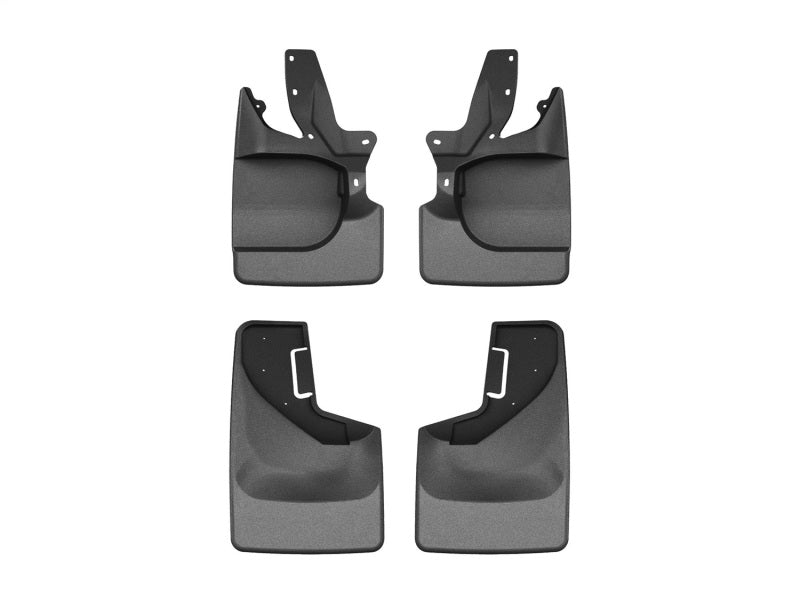 WeatherTech 21-25 Ford Bronco-Bronco Bumper Style 2 Front & Rear Mudflaps - Black 110185-120151