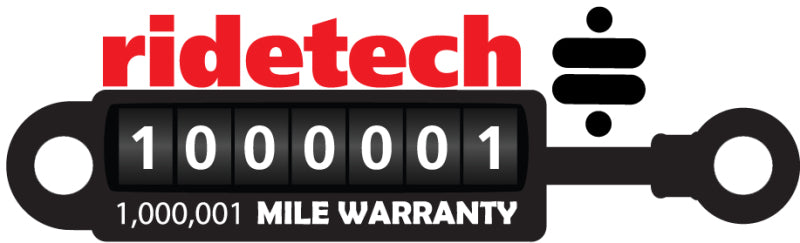 Ridetech 82-03 S-10/S-15 w/ 3in Lowering Leaf Springs Rear HQ Shock / 7.55in Stroke / Wide T-Bar/Eye