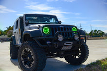 Load image into Gallery viewer, Oracle 07-17 Jeep Wrangler Surface Mount LED Headlight Halo Kit - Green