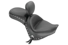 Load image into Gallery viewer, Mustang 06-21 Kawasaki Vulcan 900 Classic, Custom Touring 1PC Seat w/Driver Backrest Studs - Black
