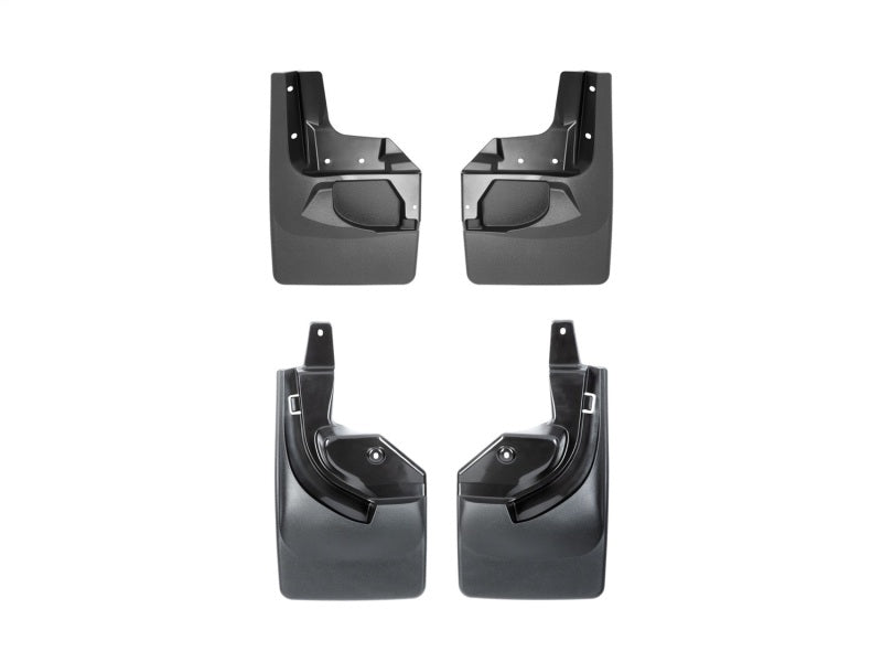 WeatherTech 24-26 Jeep Wrangler 2-Door Front & Rear Mudflaps - Black 110100-120097