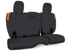 Load image into Gallery viewer, PRP Jeep Wrangler JL Rear Bench CoversU - 4 door with no armrest - Black/Orange