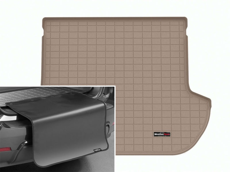 WeatherTech 10-14 Subaru Outback Trunk Cargo Liner w/Bumper Protector - Tan 411673SK