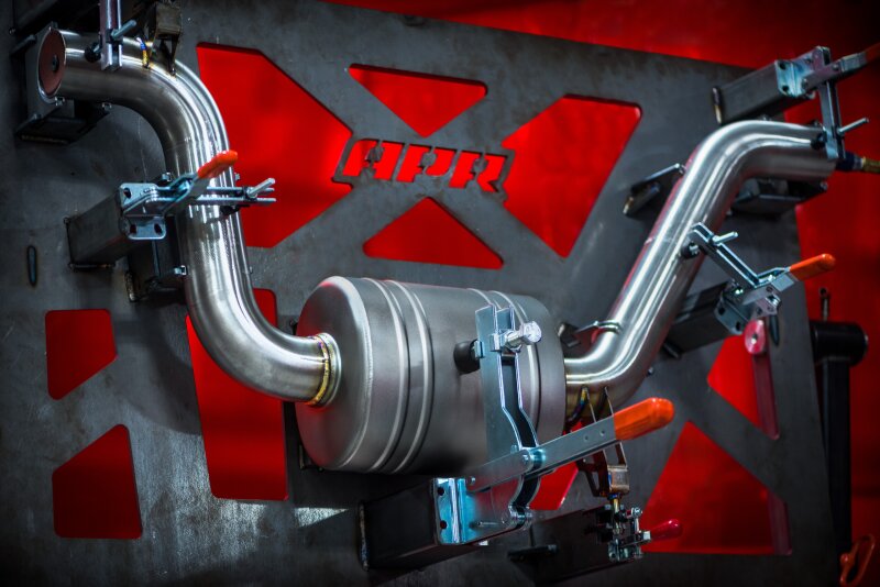 APR 20-21 Volkswagen GTI TCR (MK7.5) Catback Exhaust System w/Front Muffler CBK0039