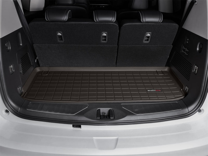WeatherTech 25-26 Infiniti QX80 Behind 2nd Row Cargo Liners - Cocoa 431812
