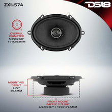 Load image into Gallery viewer, DS18 5x7in 70 Watts RMS 4 ohm 2-Way Coaxial Speaker w/ Kevlar Cones