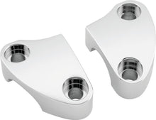 Load image into Gallery viewer, Bikers Choice 1974-22 Touring/XL 84-17 Softail 91-17 Dyna 82-94 FXR Chrome Smooth Riser Clamps Pr