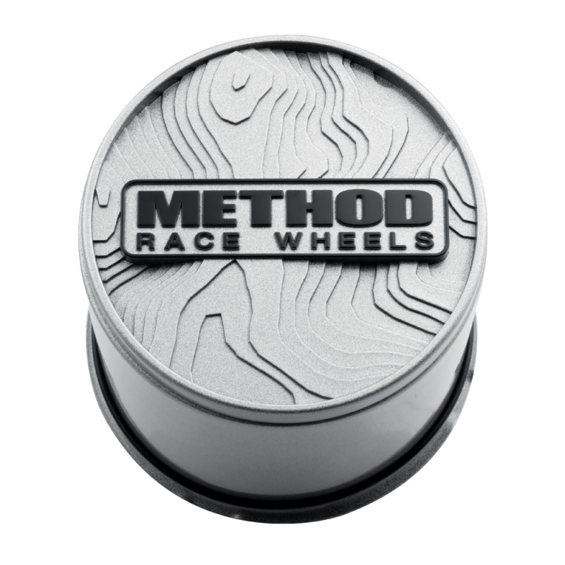 Method Race Wheels Topo Push-Through Center Cap - Silver CP-TOPO130-P-S