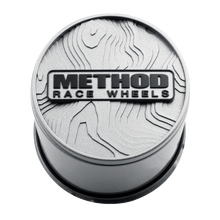 Load image into Gallery viewer, Method Race Wheels Topo Push-Through Center Cap - Silver CP-TOPO130-P-S