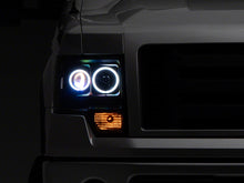 Load image into Gallery viewer, Raxiom 09-14 Ford F-150 Super White LED Halo Projector Headlights- Black Housing (Clear Lens)
