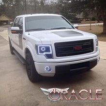 Load image into Gallery viewer, Oracle 13-14 Ford F-150 / Raptor LED Headlight Projector Halo Kit - Red