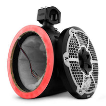 Load image into Gallery viewer, DS18 Marine And Powersports Towers Speakers Not Included 10in RGB LED Lights Black