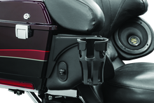 Load image into Gallery viewer, Kuryakyn Reflex Drink Holder Right Side HD Touring Passenger Mount 96-13 Gloss Black