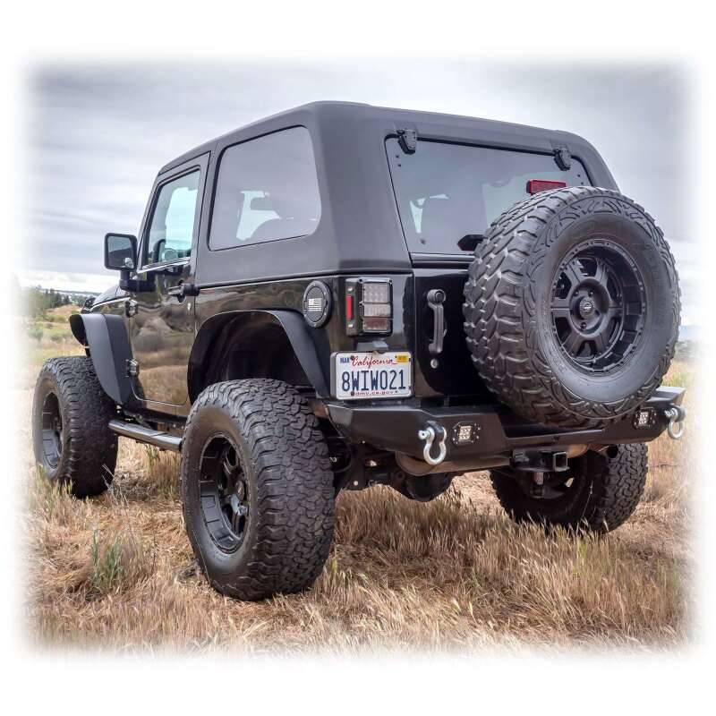 Turn Offroad 07-18 Jeep JK 2 Door Fastback Hardtop 2-Piece White HTJKFB2-M2W