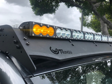 Load image into Gallery viewer, Cali Raised Dual Function Amber/White Led Light Bar Prinsu Mounting Bracket Kit - Wire Harness/SQ