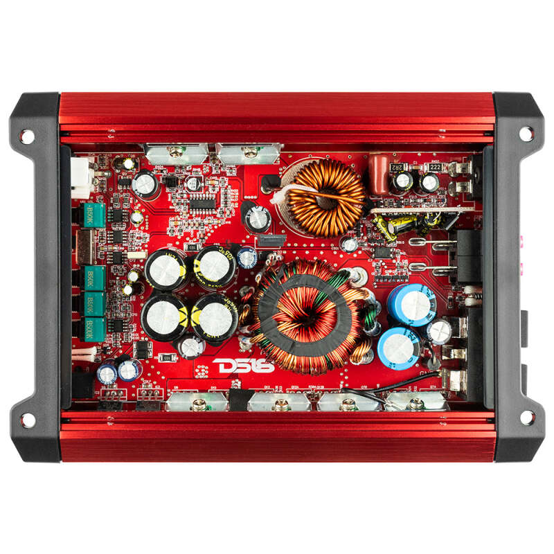 DS18 1-Channel SXE Amplifier Class D 800/1ohm 600/2ohm 300/4ohm Watts RMS- Red